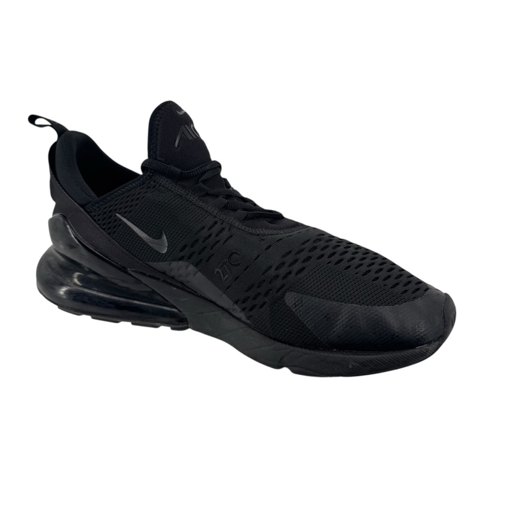 Nike Air Max 270 Black Mesh Sneakers Men’s Size 12.5 Running Shoes - Picture 10 of 13